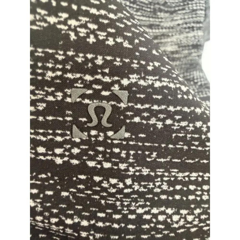 Lululemon T.H.E. Mens Gray Speckle Lined Athletic Shorts Size S Zip Pocket